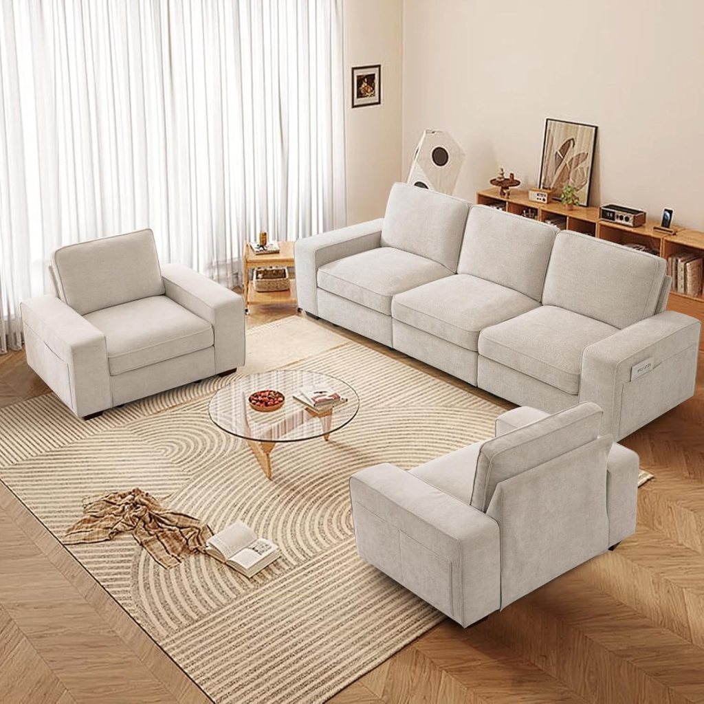 Sofa Coach chair set with hidden storage
