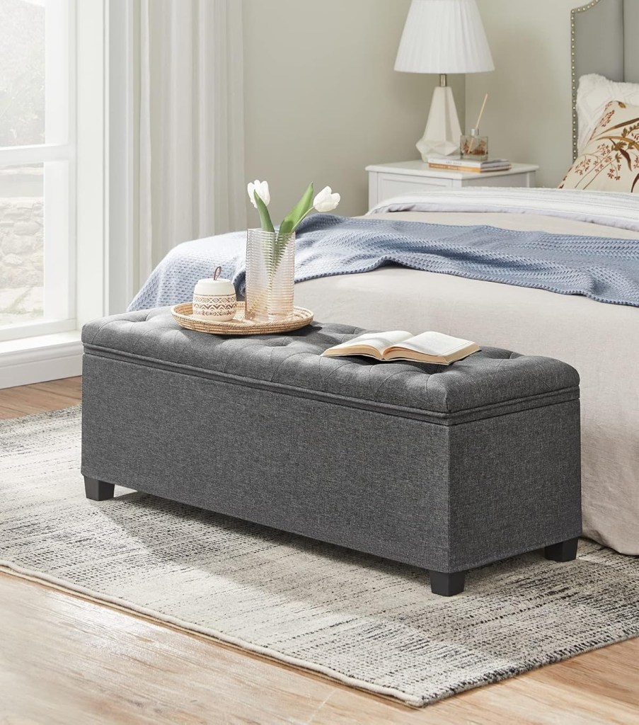 Budget Friendly Storage Ottoman Bench